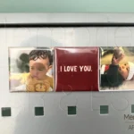 Love you 3 imanes de 5x5 cm.