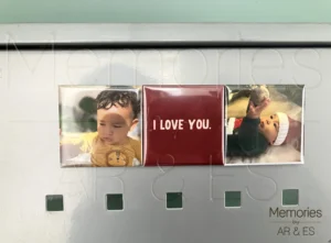 Love you 3 imanes de 5x5 cm.